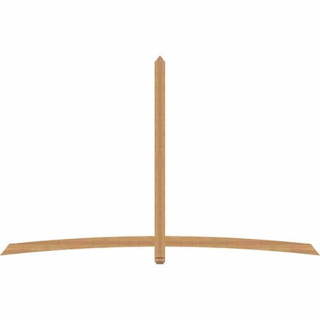 Ekena Millwork Bellingham Timber Gable Bracket, Western Red Cedar, 108"W x 68"H x 1 1/2"D x 3 1/2"F, 15/12 Pitch GBW108X68X0204BEL00SWR